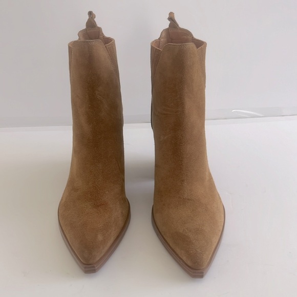 Marc Fisher Women’s Teona Pointy Toe Chelsea Leather Suede Bootie Size 10 NWT - Picture 6 of 8